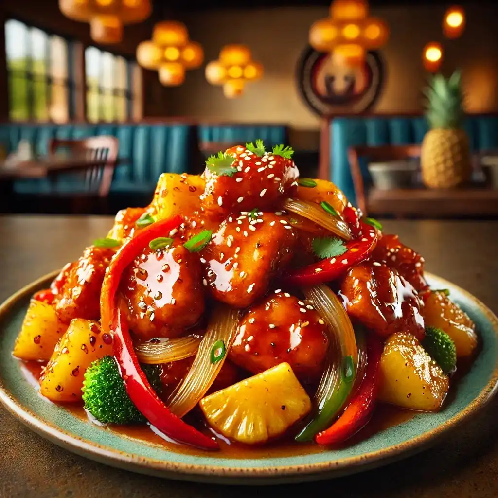 A delicious plate of Panda Express SweetFire Chicken Breast 1024x1024.