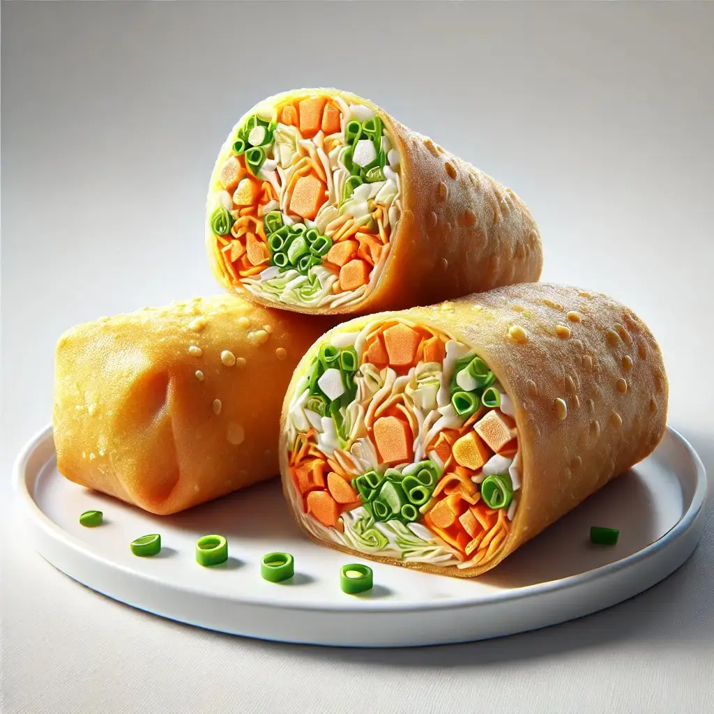 A-realistic-and-appetizing-image-of-Panda Express veggie spring rolls displayed on a clean white plate 1024x1024.
