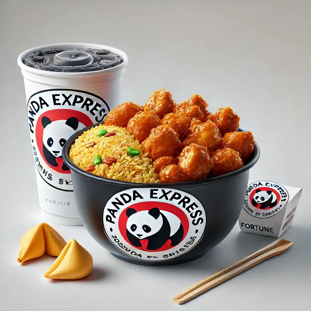 A realistic image of a Panda Express Bowl Bundle 1024x1024