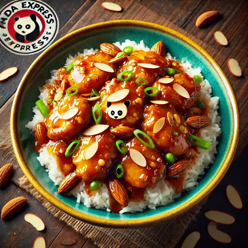 A visually appealing Panda Express Crispy Almond Chicken Breast dish served in a vibrant bowl 1024x1024.
